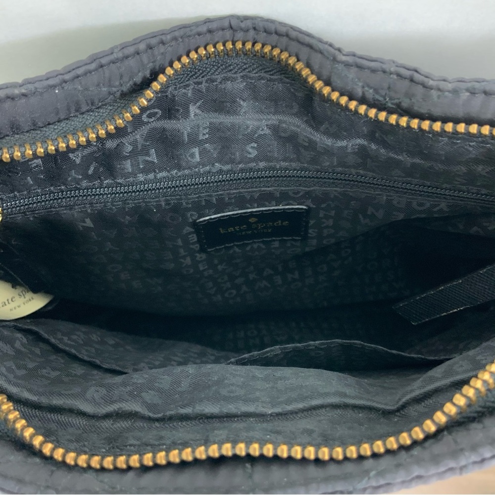 KATE SPADE Black Wilson Road Quilted Dessi Bag Crossbody Handbag Purse - Picture 10 of 15